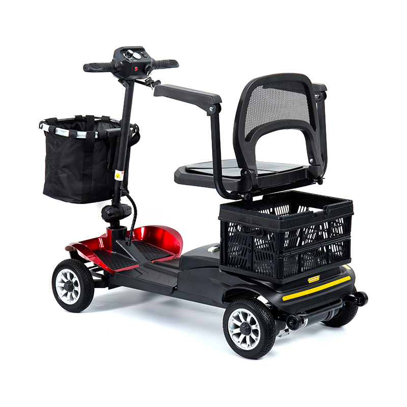 YL-02 Yaşlılar için 360° Dönebilen Koltuğa Sahip Hafif 4 Tekerlekli Mobilite Scooterı