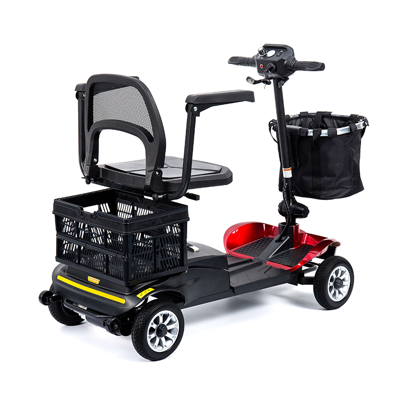 YL-02 Yaşlılar için 360° Dönebilen Koltuğa Sahip Hafif 4 Tekerlekli Mobilite Scooterı