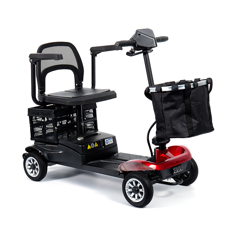 YL-02 Yaşlılar için 360° Dönebilen Koltuğa Sahip Hafif 4 Tekerlekli Mobilite Scooterı