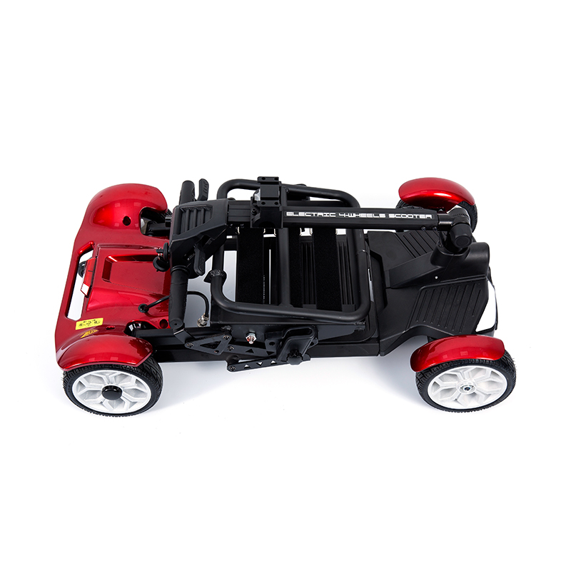 YL-211 LED Farlı, Sepetli Yaşlılar İçin 4 Tekerlekli Turistik Elektrikli Scooter